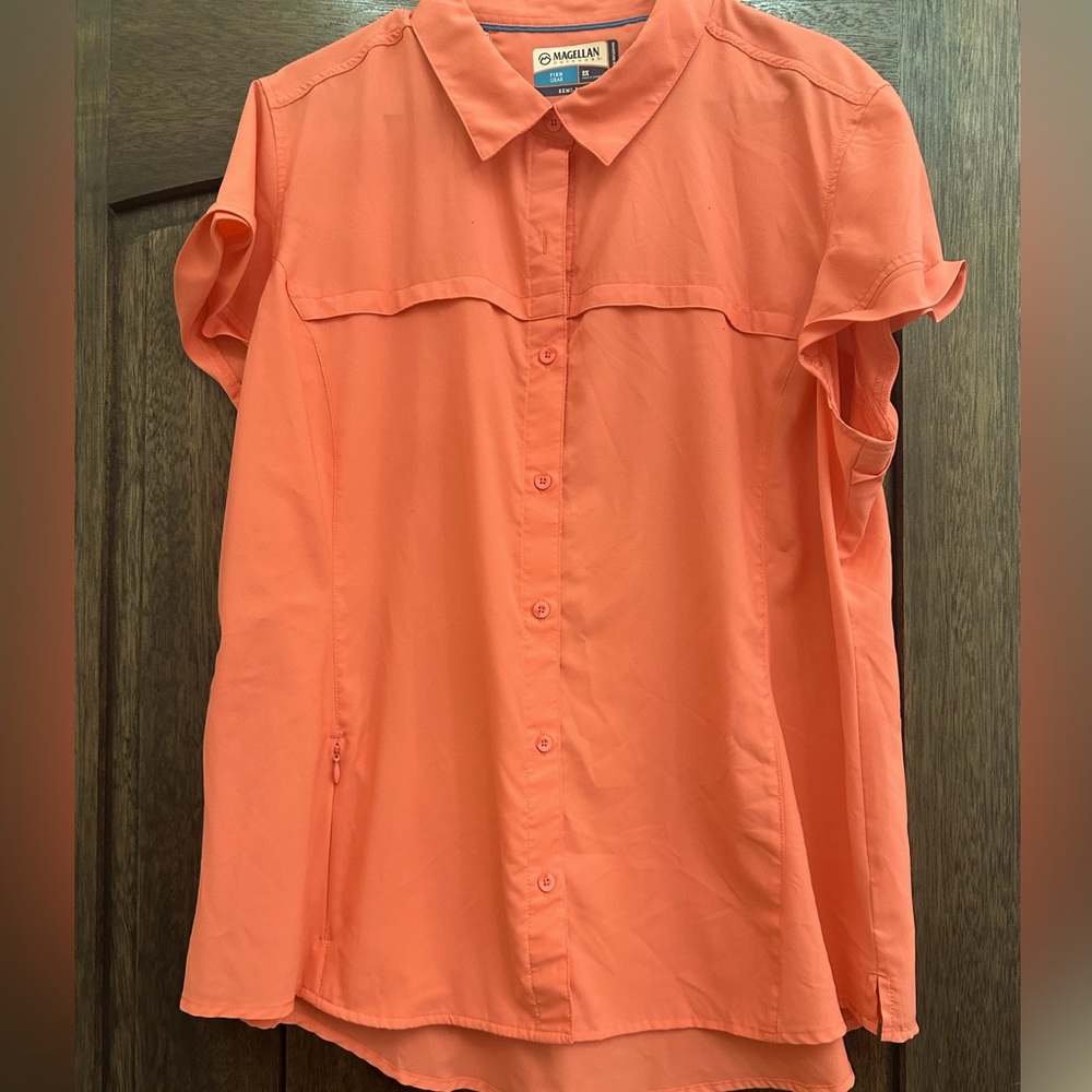 Coral Magellan shirt coral color